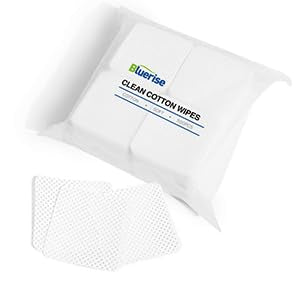 BLUERISE Lint Free Nail Wipes White 500pcs Gel Nail Polish Remover Pads Lash Extensions Glue Cleaning Wipes Nail Salon Supplies