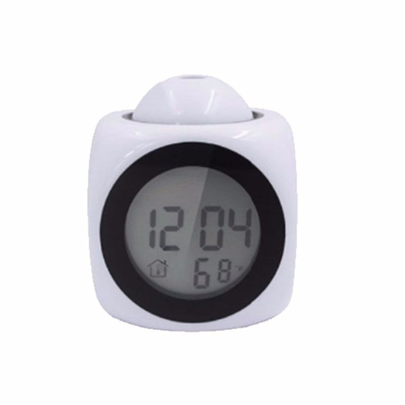 Multifunctional projection alarm clock LED colorful projection alarm clock Voice alarm clock Projection clock