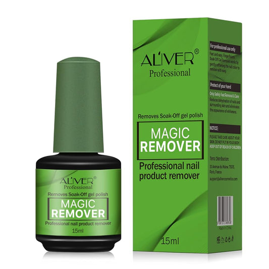 Professional Nail Polish Remover, In 3 mins Quickly Removes Soak-Off Gel Polish UV Art Nail Lacquer (Don't Hurt Nails) 15ml