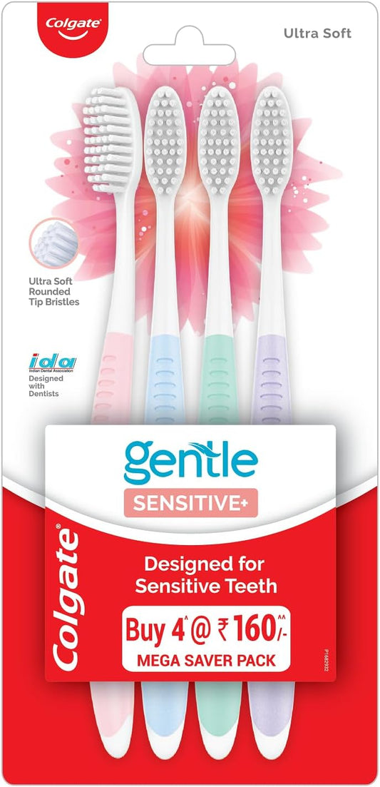 Colgate Toothbrush Sensitive, Pack of 4 Brushes