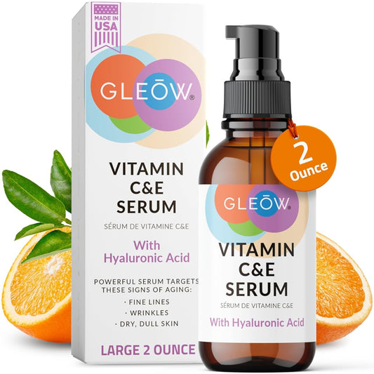 GLEOW New 2024 Vitamin C Serum for Face, Vitamin C Face Serum, Vitamin C for Face 2oz