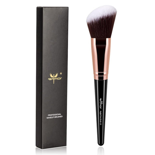 Anmor Contour Brush, Premium Contour Blush Bronzer Face Makeup Brush, Perfect For Cheek Forehead Jaw Nose Blending Deepening Contouring Polishing, Suitable For Powder Liquid Cream