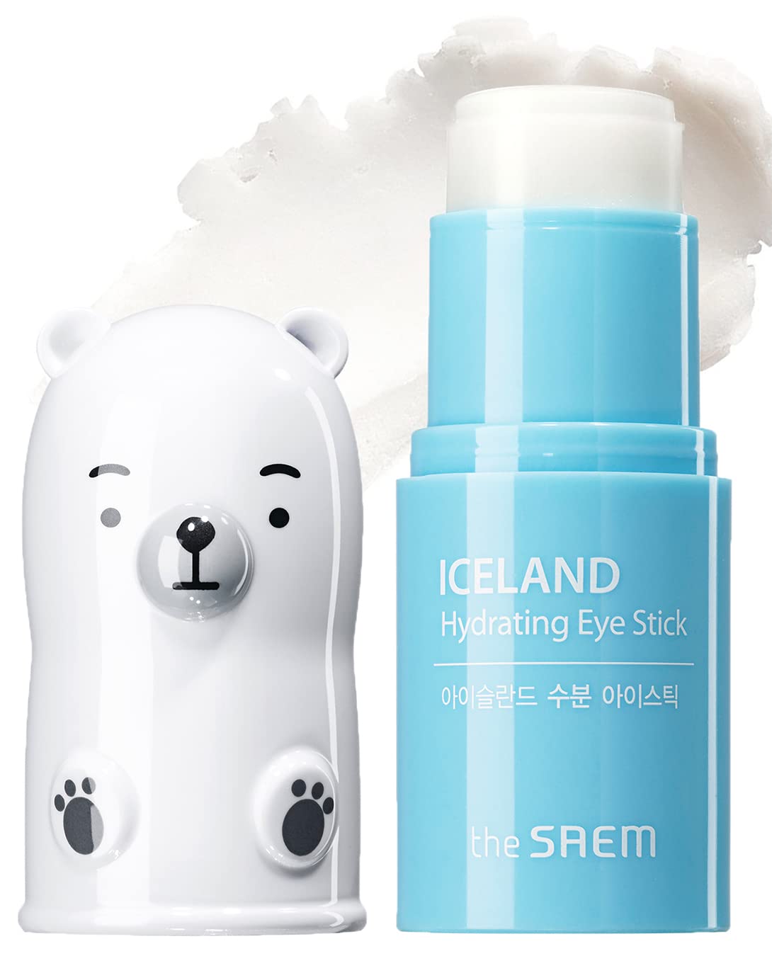 The SAEM Iceland Hydrating Eye Stick 0.24oz - Cooling Eye Balm for Dark Circles and Puffiness Ð Under Eye Treatment - Reduce Wrinkles and Moisturizing - Minimize Dark & Puffy Eyes - Aqua Scent