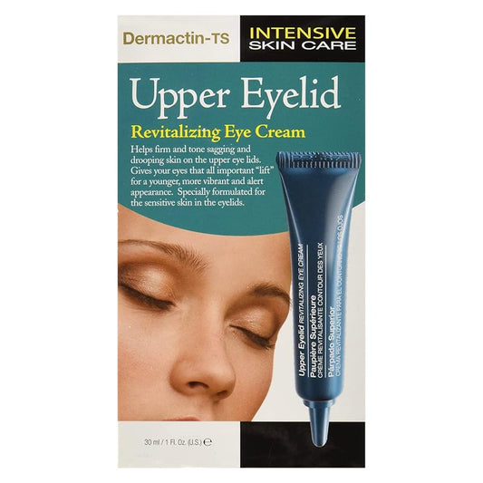 Dermactin-TS Upper Eyelid Cream 1 oz. Firms & Tones Sagging & Drooping Skin On Upper Eye Lids, for Younger, More Vibrant & Alert Appearance, for Sensitive Skin In The Eyelids