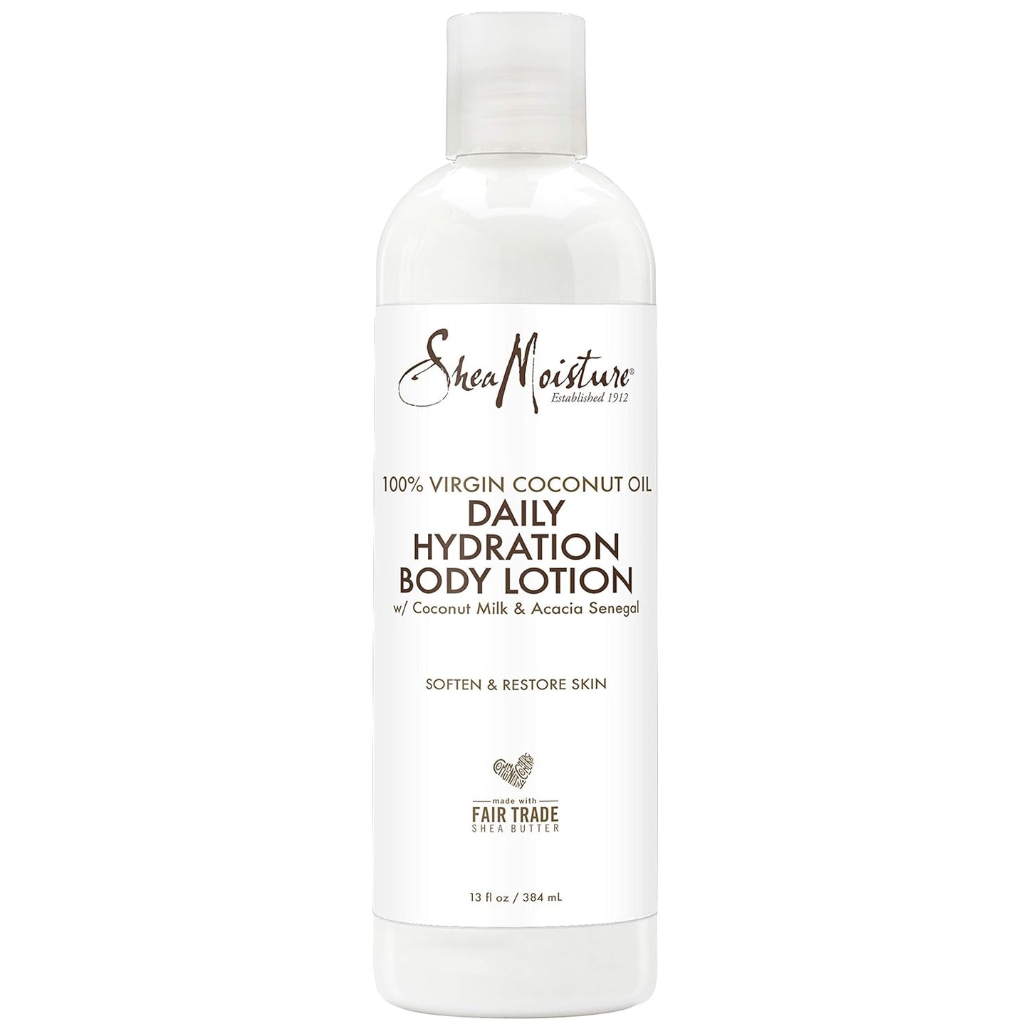 SheaMoisture 100% virgin coconut oil daily hydration body lotion moisturizer, 13 Fluid Ounce