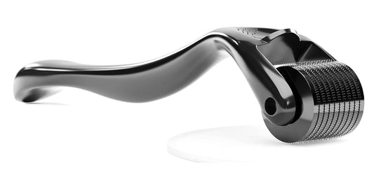 ROSELYNBOUTIQUE Beard Derma Roller for Hair Facial Skin Beard Glossy Black cosmetic Beauty