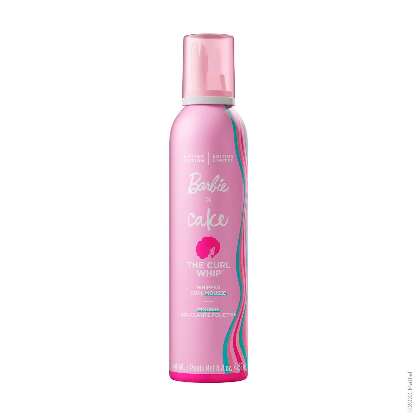 Cake Beauty x Barbie Curl Whipped Curl Defining & Volumizing Mousse Ð Aloe Vera & Vitamin E for Flexible Hold - Vegan Curls Mousse for Wavy & Curly Hair - Sulfate & Cruelty Free