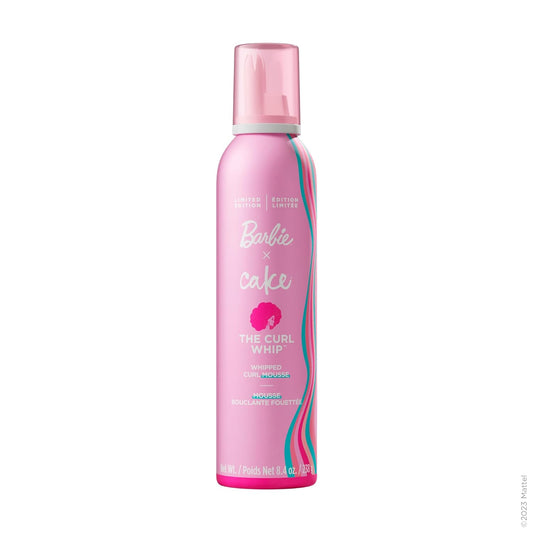 Cake Beauty x Barbie Curl Whipped Curl Defining & Volumizing Mousse Ð Aloe Vera & Vitamin E for Flexible Hold - Vegan Curls Mousse for Wavy & Curly Hair - Sulfate & Cruelty Free