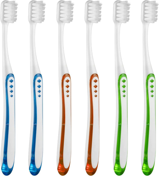 Frekare Extra Soft Toothbrushes for Adults, with 10000 Micro Nano Bristles, for Sensitive Teeth and Gum Recession (Compact Head, 6 Count)