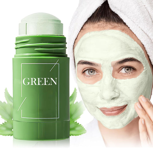 Green Tea Mask Stick, Blackhead Remover Mask, Moisturizing, Oil Control, Green Tea Deep Cleanse Mask Stick for All Skin Types of Women&Men (1 Pcs)
