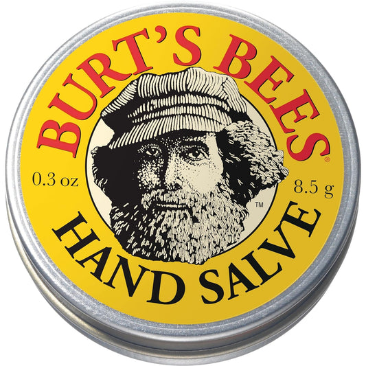Burt's Bees Stocking Stuffers, Hand Salve Christmas Gifts With Botanical Oils and Beeswax, Moisturizing Balm for Dry Hands, 100 Percent Natural Origin Skin Care, 3 oz. Package