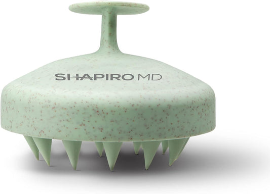 Shapiro MD Hair Growth Experts | Scalp Massaging Shampoo Brush - Advanced Silicone Tool for Visibly Thicker, Healthier Hair | Soft Bristles | Dermatologist Recommended | Hygienic Waterproof Design