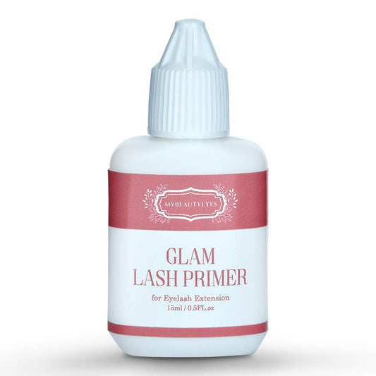 Eyelash Extension Glam Lash Primer 15 ml/Pre-Treatment for Semi Permanent Eyelash/Easily Removes Proteins and Oils/Oil Free/Longer Extension Retention (Transparent)