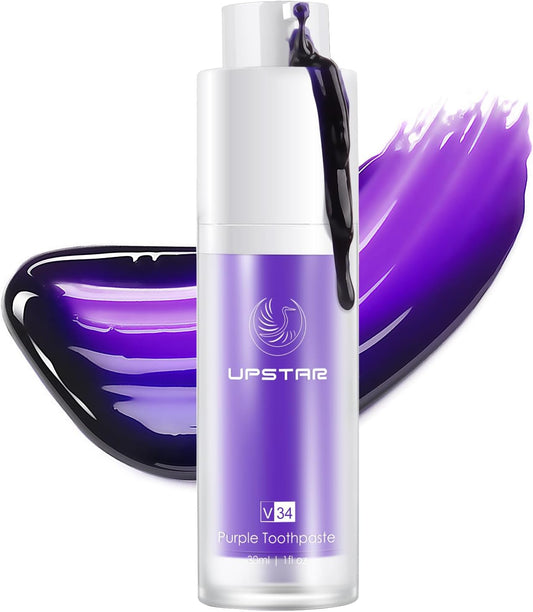 Purple Toothpaste for Teeth Whitening, Purple Toothpaste, Tooth Stain Removal