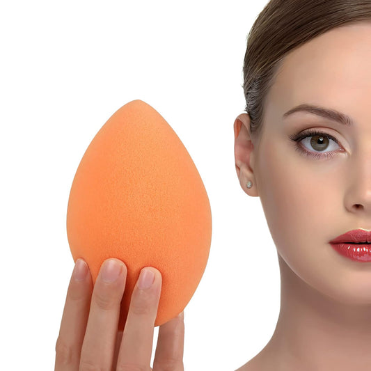 XL EXTRA LARGE Make Up Beauty Sponges Blender-Product contains: 1x Small(8cm) 1xExtra Large(11cm) and 2 Sponge Holder-for Face Body, Blush Cream, Liquid Foundation Powder Application, Ivory