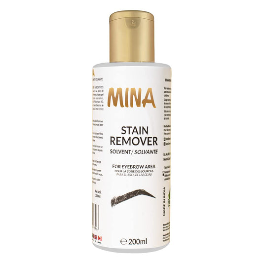 Mina Henna Tint Stain Remover, Softly removes hair color from the scalp, skin around from the eyebrows, hair, beard and mustache quickly and gently 200ml