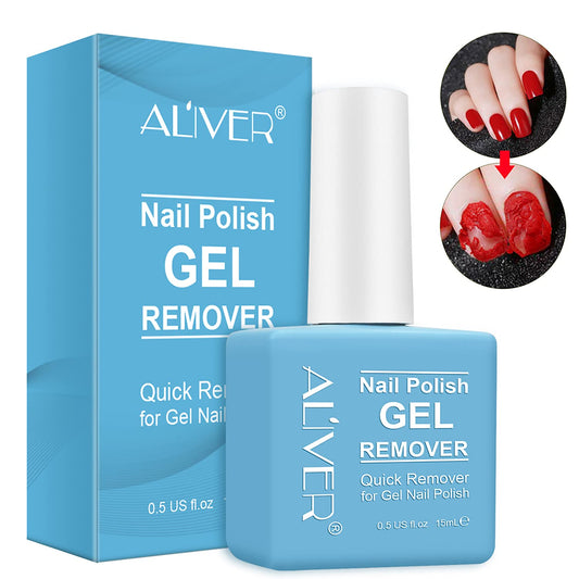 Gel Nail Polish Remover,Gel Remover For Nails In 1-5 Minutes, Easily & Quickly Soak off Gel Polish No Need for Foil, Soaking or Wrapping,Don't Hurt Your Nails 0.5fl Oz. (1Pack) Blue