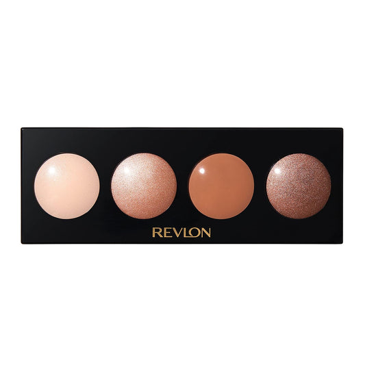 Revlon Cr�me Eyeshadow Palette, Illuminance Eye Makeup with Crease- Resistant Ingredients, Creamy Pigmented in Blendable Matte & Shimmer Finishes, 710 Not Just Nudes, 0.12 Oz