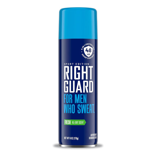 Right Guard Sport Antiperspirant Deodorant Aerosol Spray, Fresh, 6 Ounce