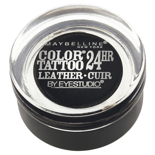 Maybelline New York Eyestudio ColorTattoo Metal 24HR Cream Gel Eyeshadow, Dramatic Black, 0.14 Ounce (1 Count)