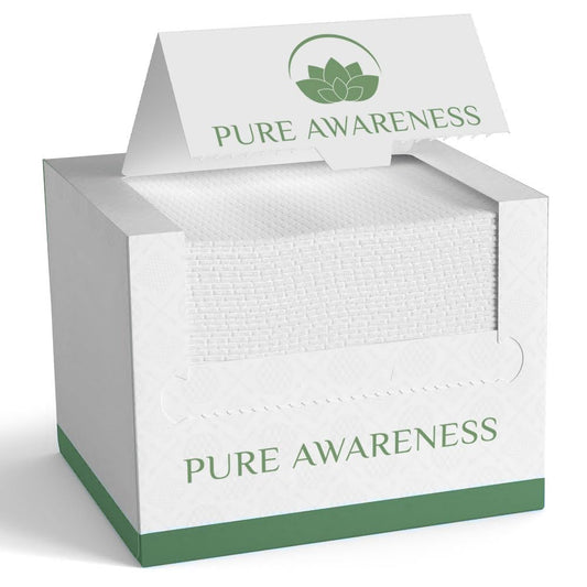 60 Disposable Face Towels - Ideal for Sensitive Skin, Makeup Removal, Travel - Soft, Thick, Biodegradable - Cruelty-Free