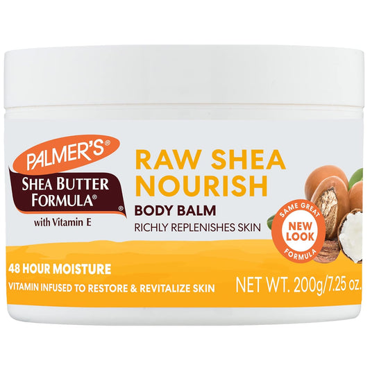 PalmerÕs Shea Butter Formula Raw African Shea Butter Balm, Nourishing Body Moisturizer for Rough, Dry Skin, 7.25 Ounces
