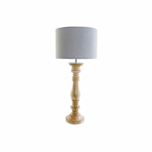 Desk lamp DKD Home Decor Polyester Mango wood 250 V 60 W (30 x 30 x