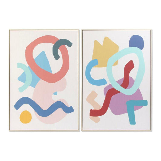 Painting DKD Home Decor Abstract 83 x 4,5 x 123 cm Modern (2 Units)