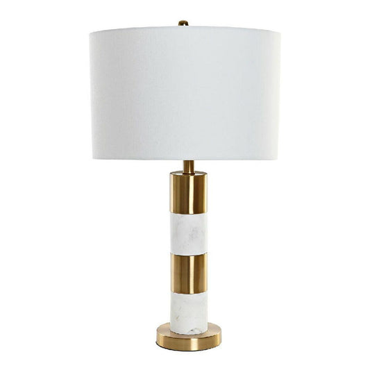 Desk lamp DKD Home Decor LA-180680 Golden Metal White Marble 220 V 38