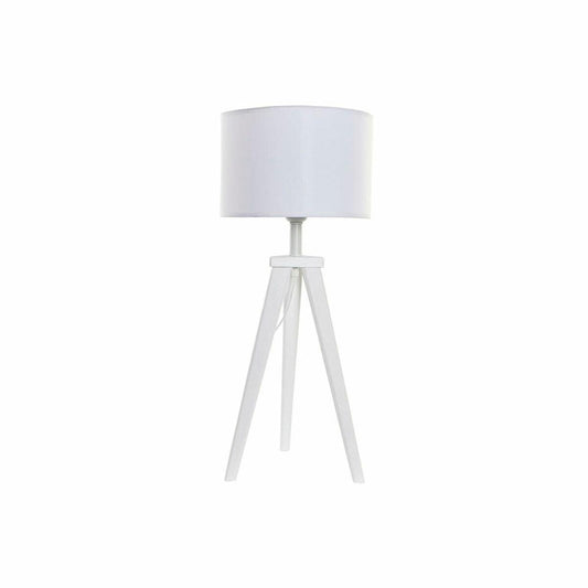 Desk lamp DKD Home Decor 8424001807918 Wood White 220 V 50 W 30 x 30 x