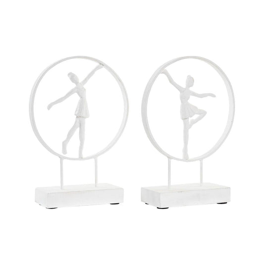Decorative Figure DKD Home Decor 23 x 9 x 33 cm White Ballet Dancer (2