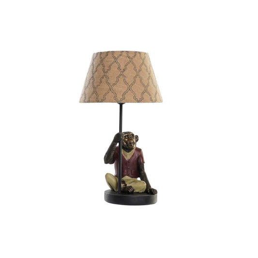 Desk lamp DKD Home Decor Brown Multicolour Colonial 220 V 50 W Monkey