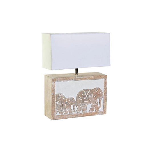 Desk lamp DKD Home Decor Brown White 220 V 50 W Indian Man (33 x 12 x