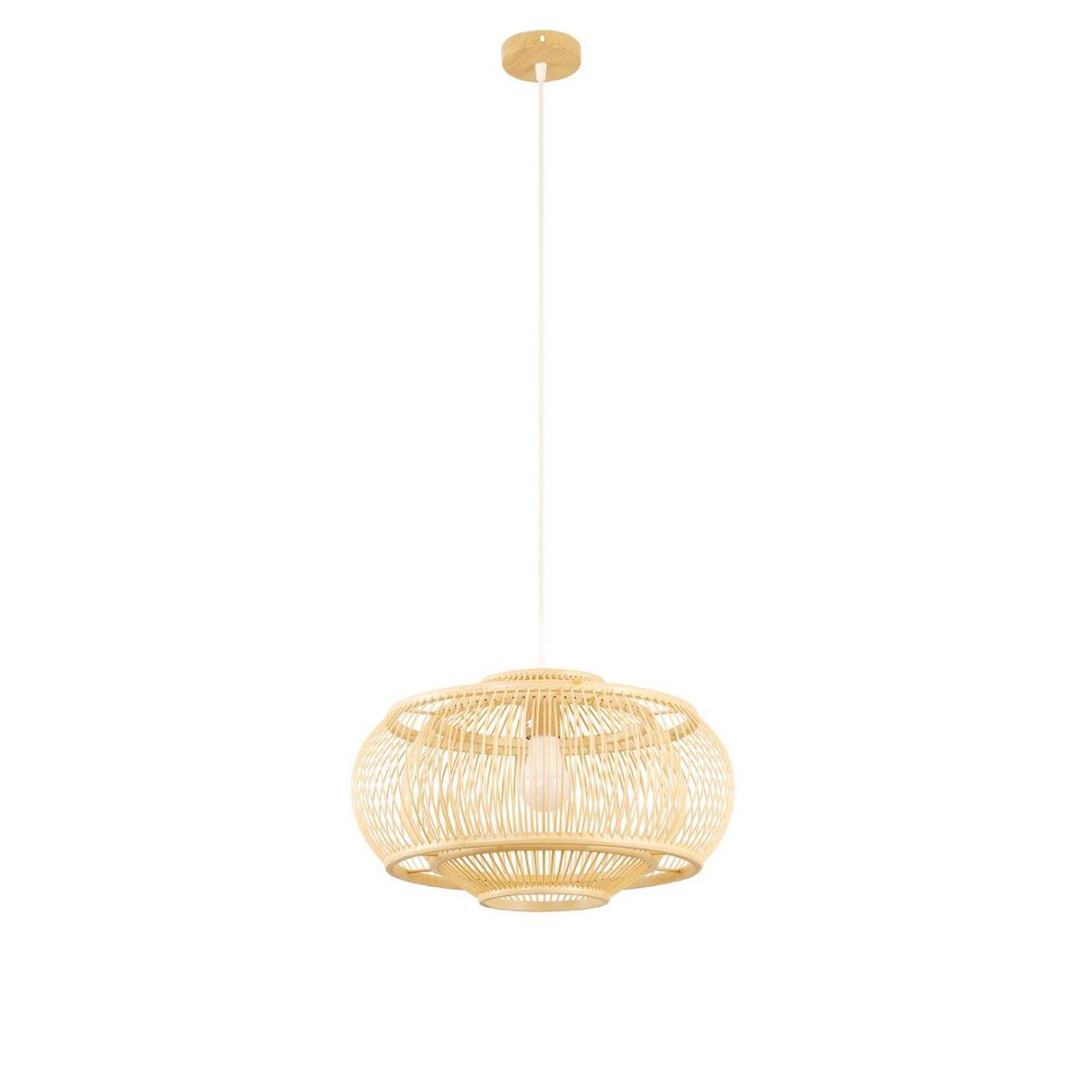 Ceiling Light DKD Home Decor Light brown Bamboo 50 W (44 x 44 x 25 cm)