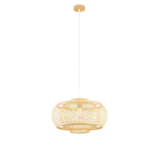 Ceiling Light DKD Home Decor Light brown Bamboo 50 W (44 x 44 x 25 cm)