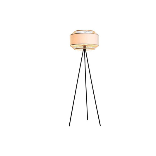Floor Lamp DKD Home Decor Black Metal Bamboo 50 W 220 V 50 x 50 x 163