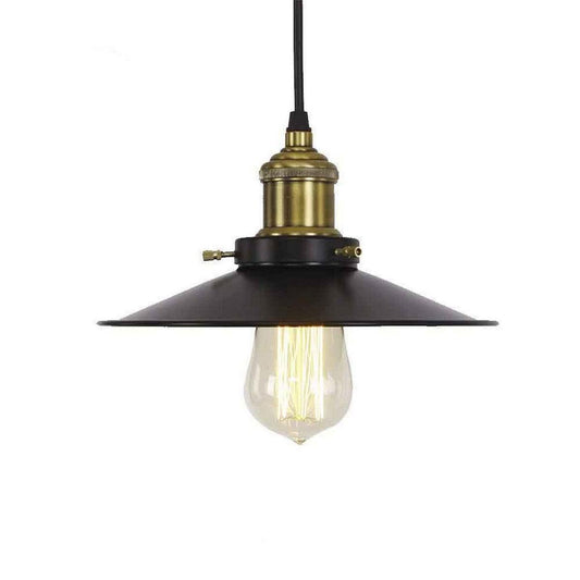 Ceiling Light EDM Black Vintage Metal E27 60 W (Ø 22 x 14 cm)