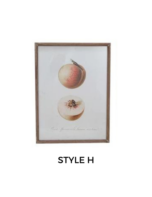 Vintage Fruit Wall Art