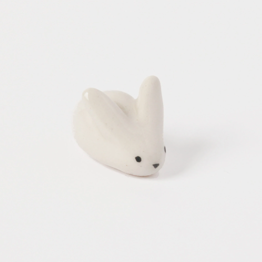 Dodo Toucan Mini White Rabbit Ceramic Sculpture
