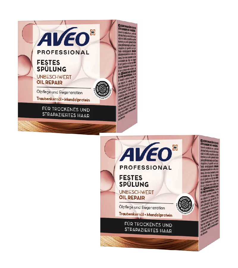 2xPack AVEO Solid Conditioner Carefree Oil - 140 g