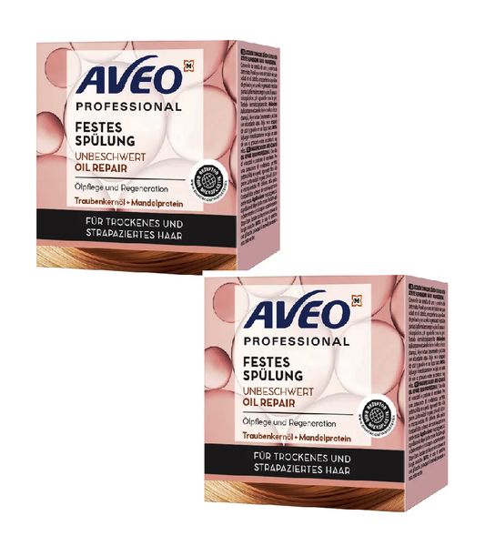 2xPack AVEO Solid Conditioner Carefree Oil - 140 g