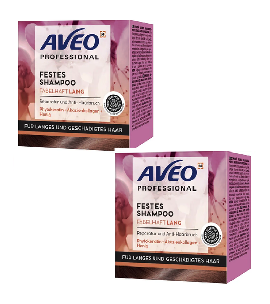 2xPack AVEO Solid Shampoo Fabulously Long - 140 g