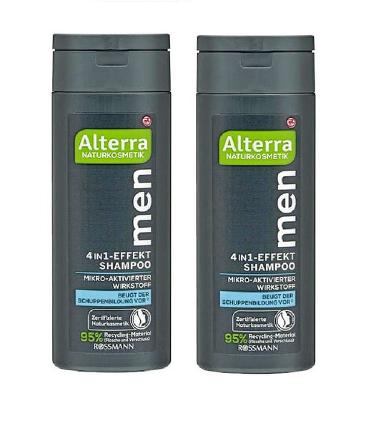 2xPack Alterra 4-in-1 Effect Shampoo for Men - 400 ml