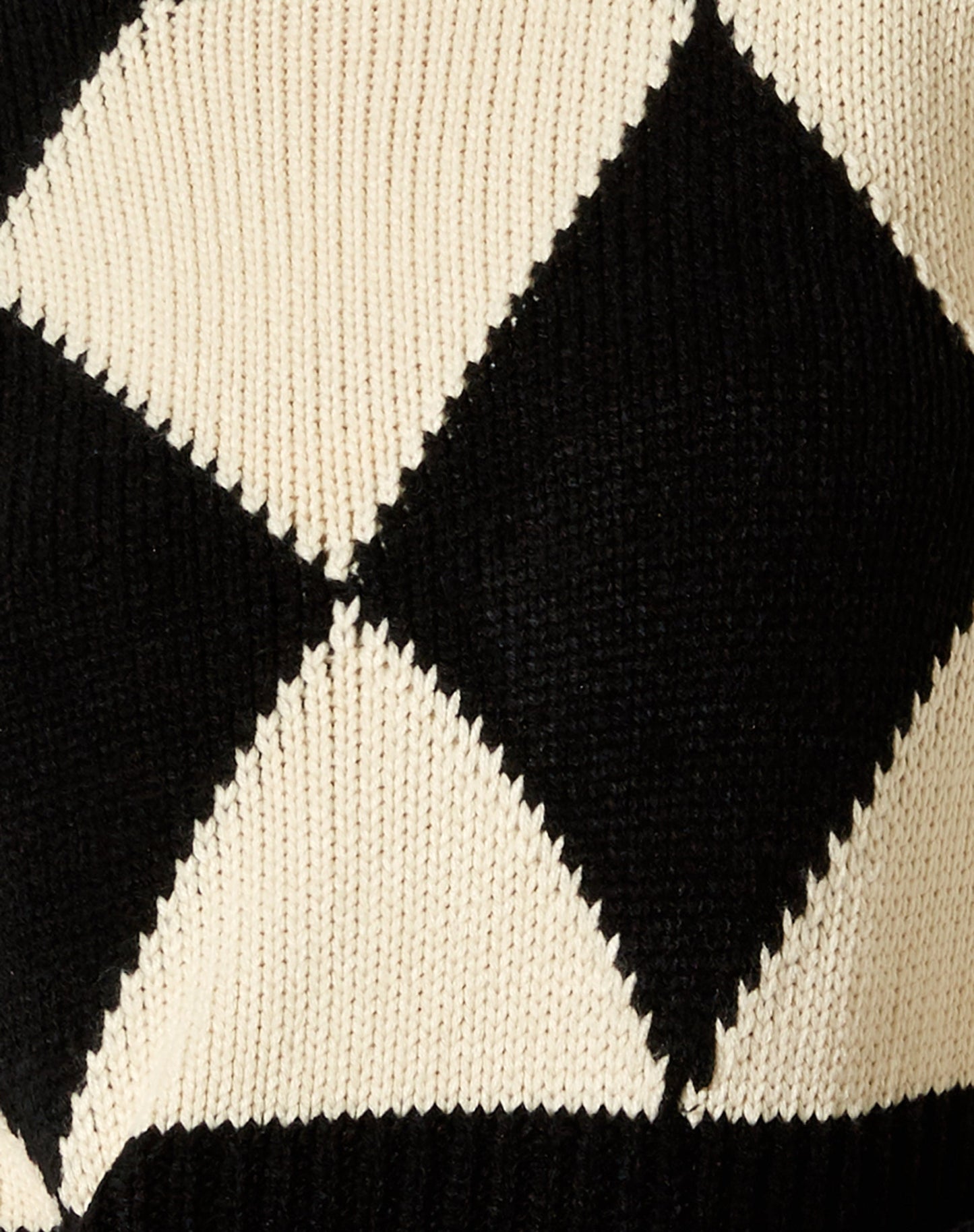 Binda Jumper in Harlequin Black and Off White