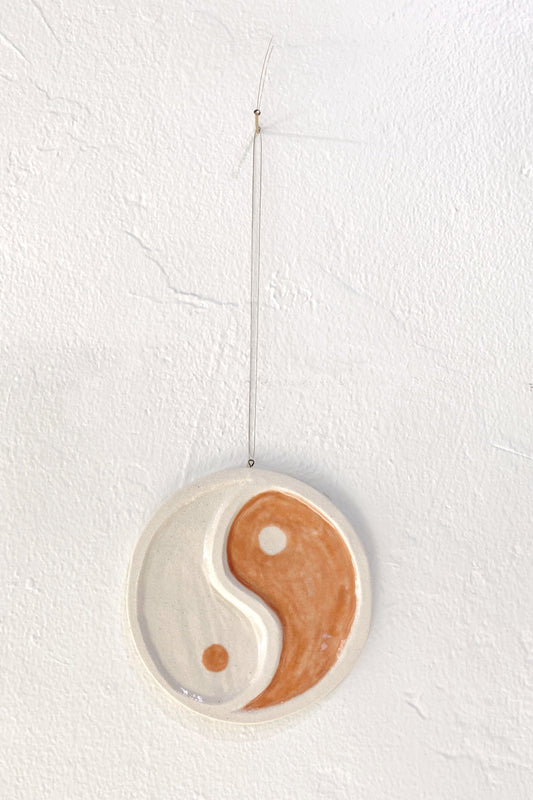 Terracotta + Cream Yin Yang Wall Charm