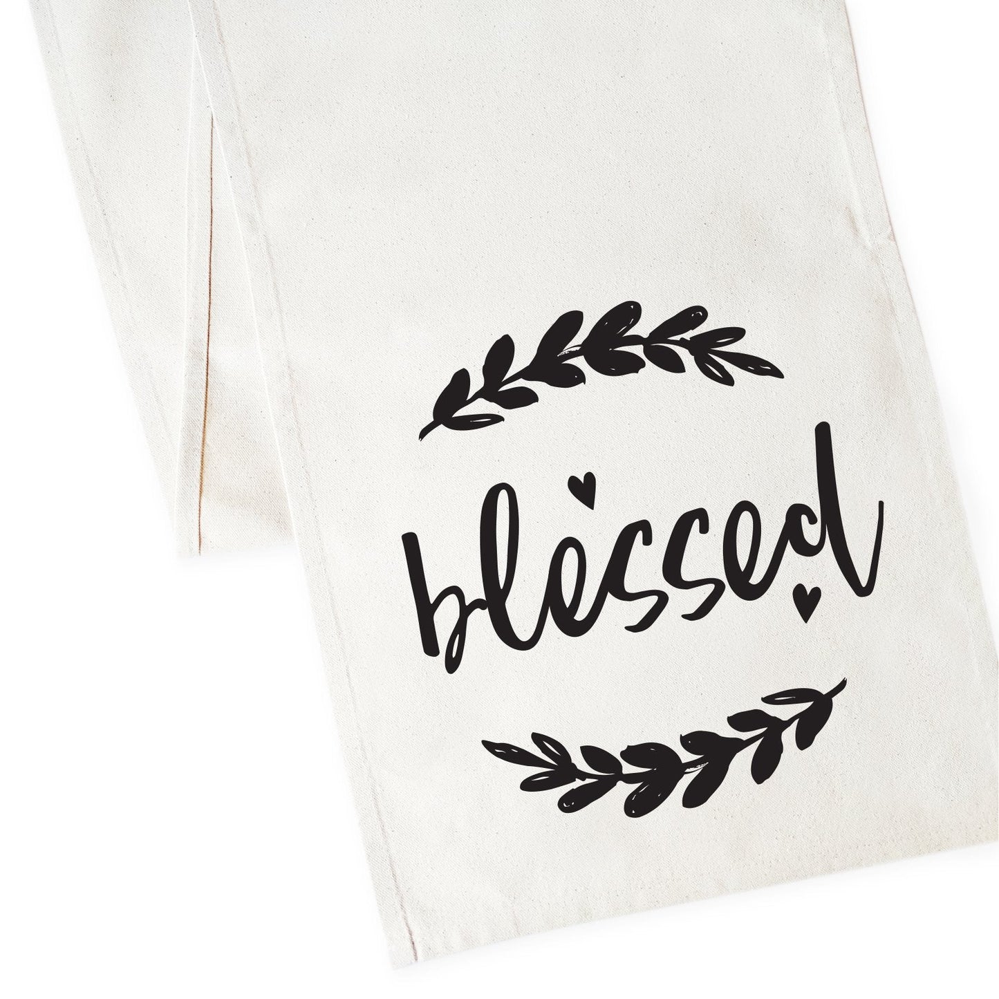 Blessed Cotton Canvas Table Runner