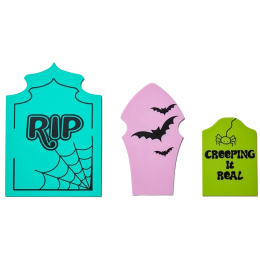 COLORFUL ACRYLIC TOMBSTONES