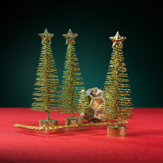 Wire Tree - Green - Set of 4