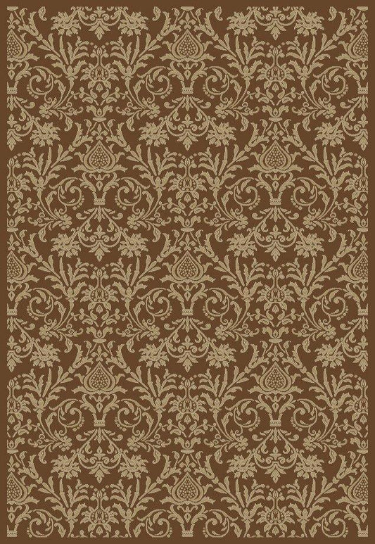 Concord Global 49484 3 ft. 11 ft. x 5 ft. 7 in. Jewel Damask - Brown
