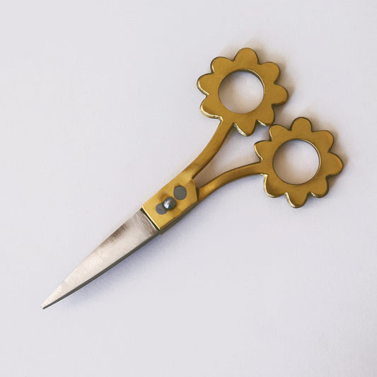 Scissors with Flower Handles